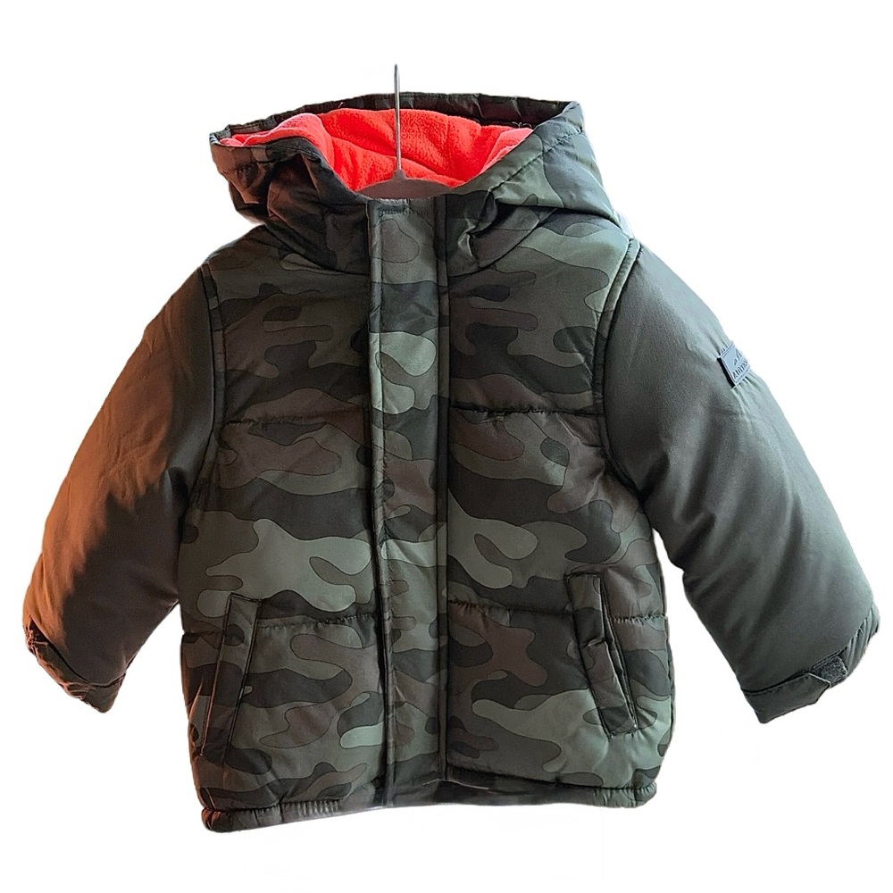 ✏️CARTERS- Boys Camouflage Hooded Puffer Jacket- 3T NWT